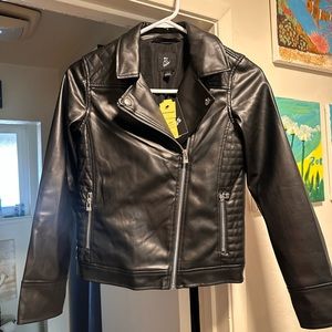 Kid’s Size L Faux Leather Jacket Brand New